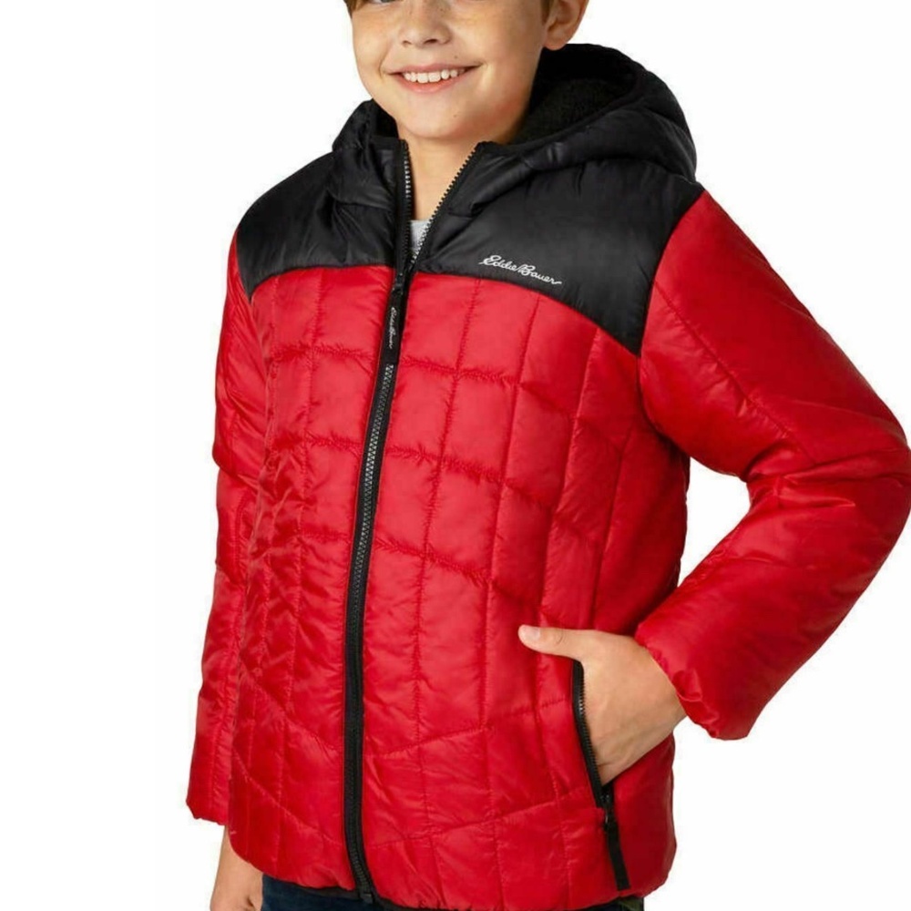 Eddie Bauer Boy's Reversible Jacket Sz 14/16 NEW
